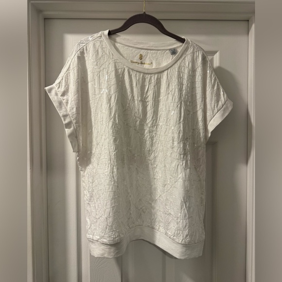 Tommy Bahama Garden Estate Embellished Lux T-Shirt - Picture 2 of 9